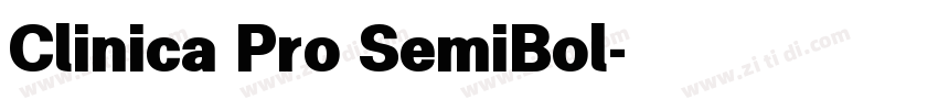 Clinica Pro SemiBol字体转换 Clinica Pro SemiBol字体转换